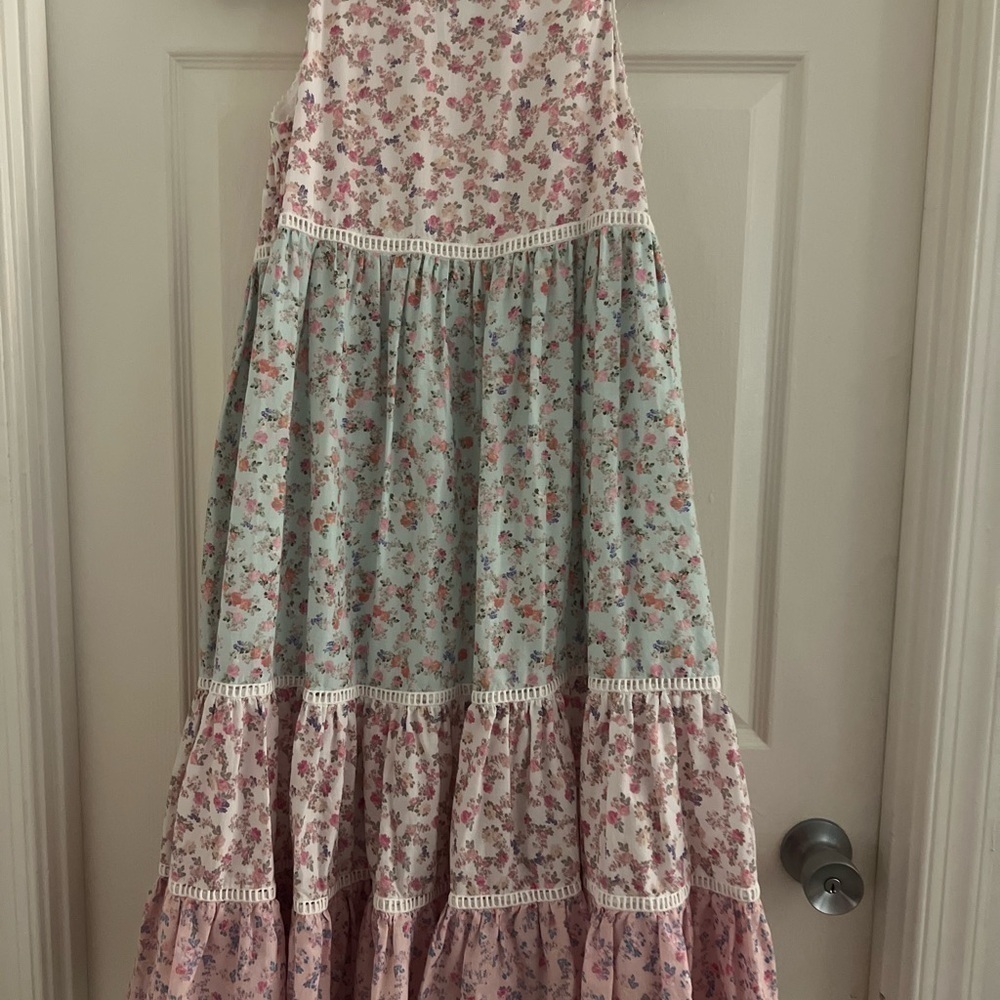 LoveShackFancy x Target Camille Floral Print midi dress. Tiered.Size XS. EUC! - Picture 3 of 9